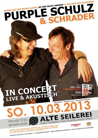 Purple Schulz Werbeplakat
