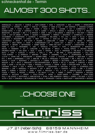 a SaturdayLateNight@Filmriss Werbeplakat