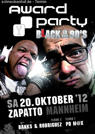 Award Party::Black to The 90s: Werbeplakat