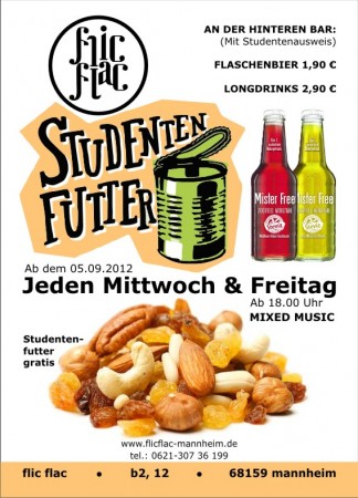 Studentenfutter Werbeplakat