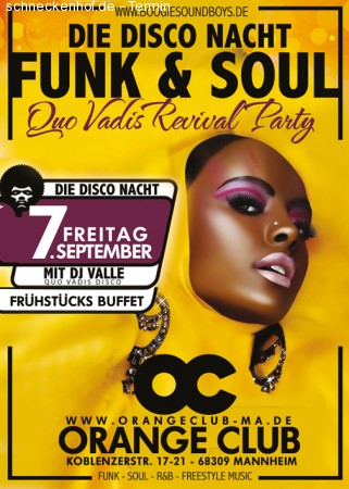 Funk & Soul Quo Vadis Revival Werbeplakat