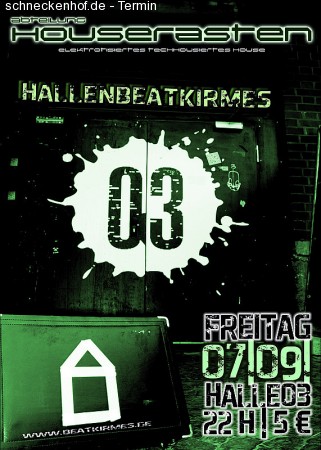 Hallenbeatkirmes Werbeplakat