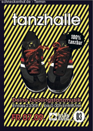 Tanzhalle Werbeplakat