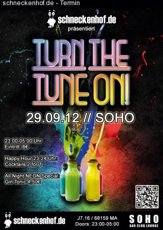 Turn the tuNE ON Werbeplakat