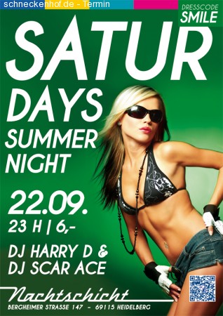 Saturdays Club Night Werbeplakat