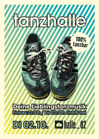 Tanzhalle Werbeplakat