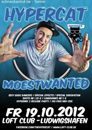Hypercat with DJ Moestwanted Werbeplakat