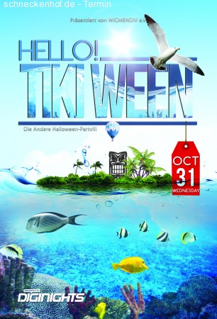 Tiki Halloween Werbeplakat