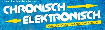 Chronisch Elektronisch Werbeplakat
