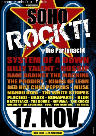 Soho Rockt! Werbeplakat