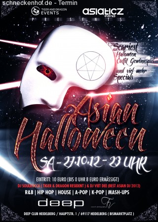 Asian Halloween  @ Deep Club Werbeplakat