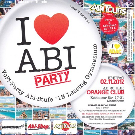Abi Tours Vofi Party Werbeplakat