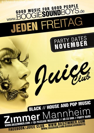 Juice Club - University Juice Werbeplakat