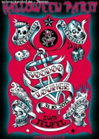 Spys Halloween Voodoo Lounge Werbeplakat