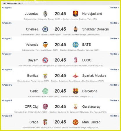 UEFA Champions League Party Werbeplakat