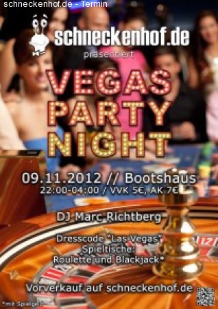 Vegas Party Night - Fotowand Werbeplakat