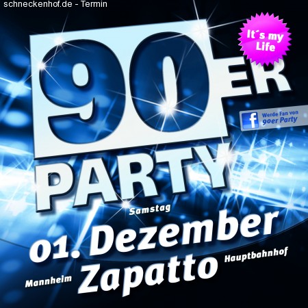 90er Party Werbeplakat