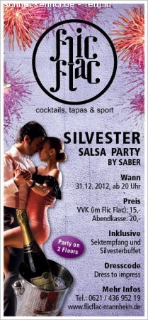 Silvester Party XXL @Flic Flac Werbeplakat