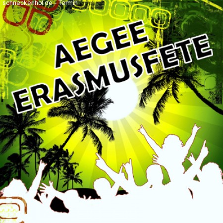 Erasmus Fete Werbeplakat