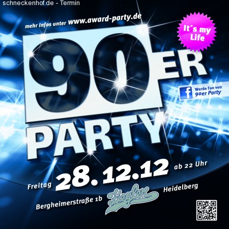 90er Party Heidelberg Werbeplakat