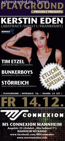 Playground mit Kerstin Eden Werbeplakat