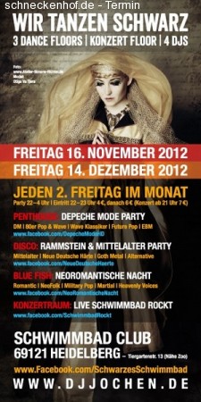 Wir Tanzen Schwarz Werbeplakat