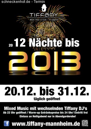 12 Nächte bis 2013 Werbeplakat