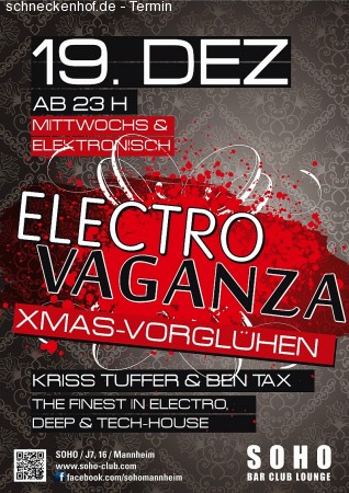 Electrovaganza XMAS-Vorglühen Werbeplakat