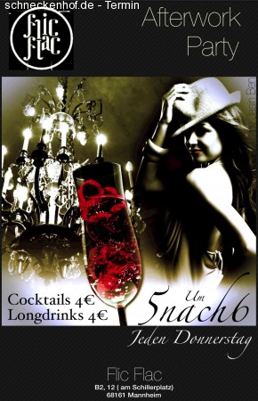 FlicFlac Afterwork Party Werbeplakat