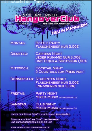 Cocktail Night Werbeplakat