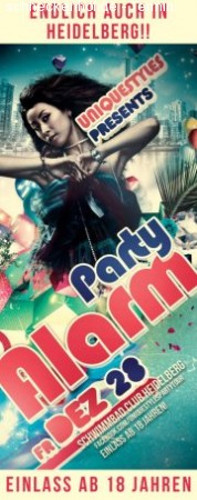 Party Alarm Werbeplakat