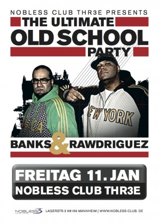 Oldschool Hip Hop & RnB Werbeplakat