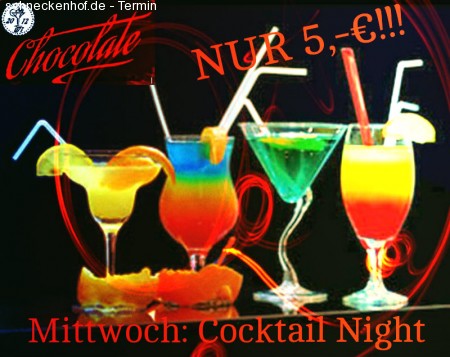 Mittwoch Cocktail Night  Party Werbeplakat