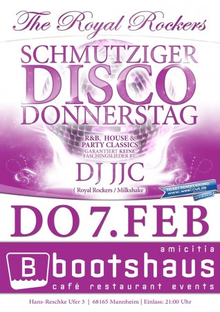 Schmutziger Disco Donnerstag Werbeplakat