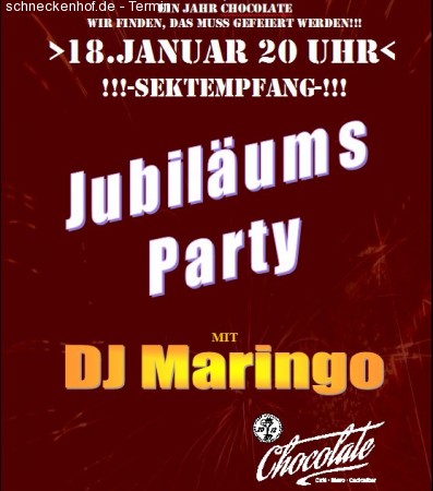 Jubiläums Party Werbeplakat