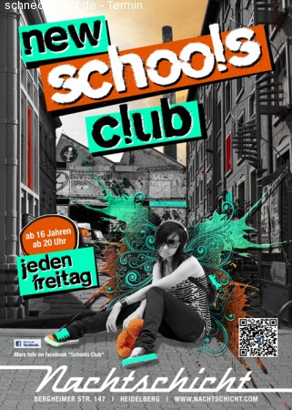 NSC New Schools Club Werbeplakat