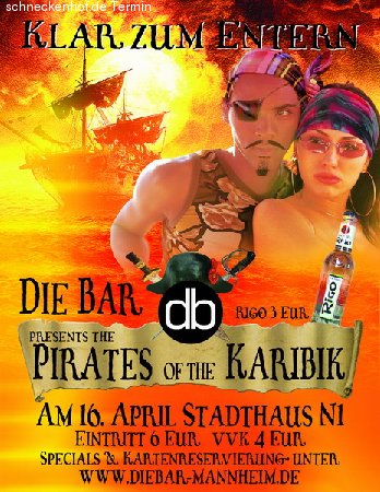 Pirates of the Karibik Party!  Werbeplakat