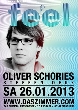 feel with Oliver Schories Werbeplakat