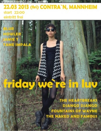 Friday we`re in luv Werbeplakat
