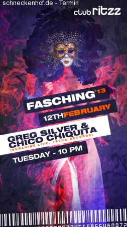 Club Ritzz - Fasching Werbeplakat