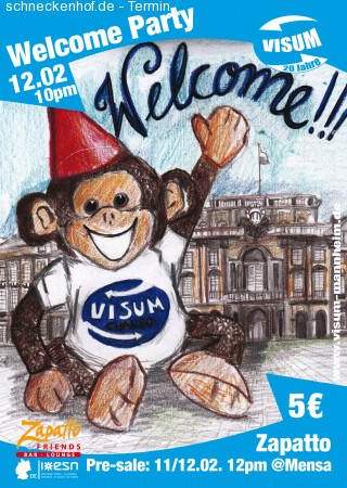 VISUM Welcome Party Werbeplakat