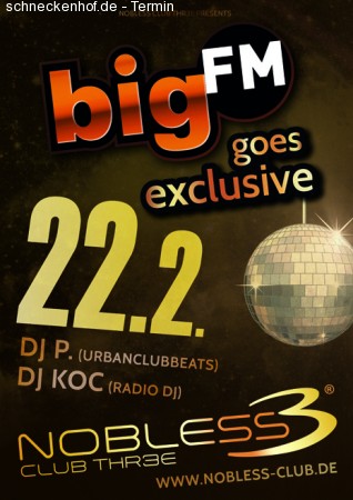 BIGFM Goes Exclusiv Werbeplakat