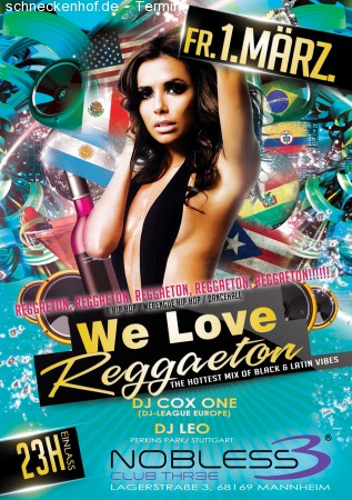 We Love Reggaeton Werbeplakat