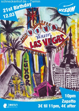 VISUM International Party Werbeplakat