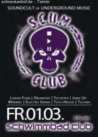 S.C.U.M. Club Werbeplakat