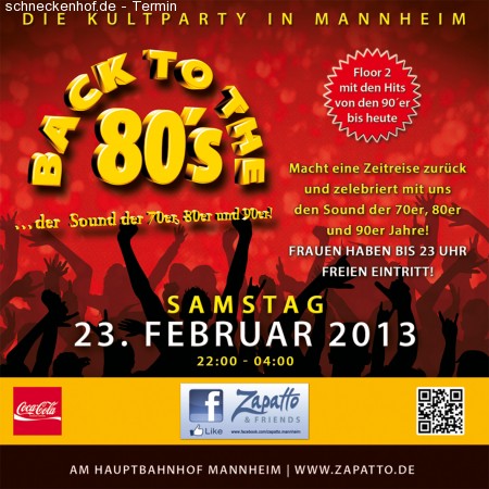 Back to the 80´s Werbeplakat