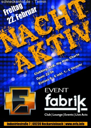 Nachtaktiv Werbeplakat