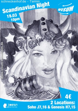 VISUM Double-Club Party Werbeplakat