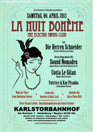 LA NUIT BOHÈME Werbeplakat