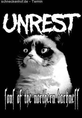 Unrest + Derbe Lebowski (punk) Werbeplakat